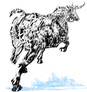 ilustracion-toro-arena-azul