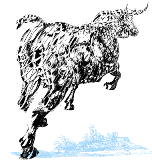 ilustracion-toro-arena-azul